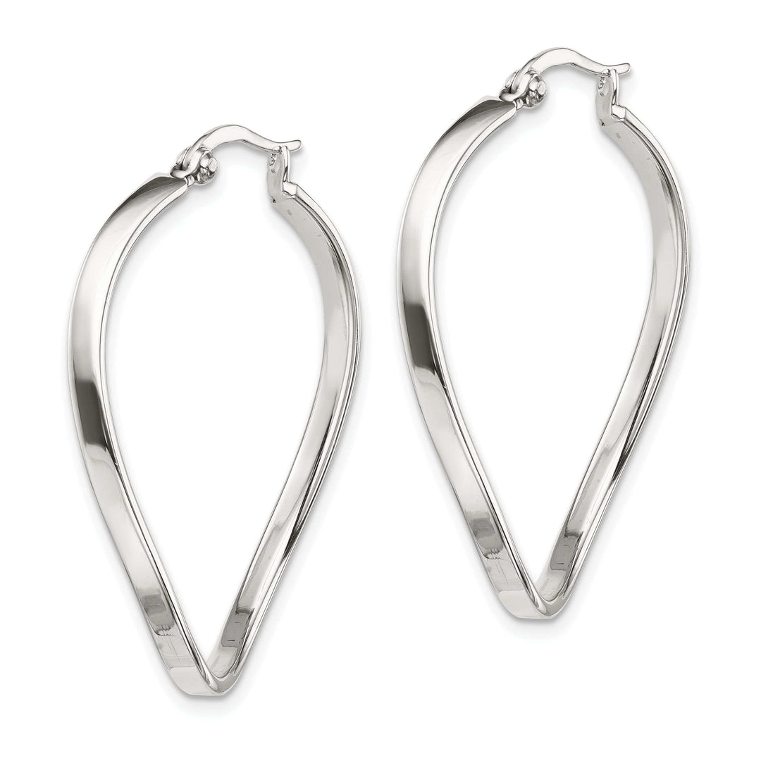 Lovely Rita's Earrings Sterling Silver Oval Hoop Earrings
