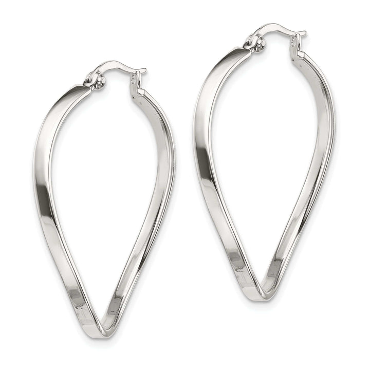 Lovely Rita's Earrings Sterling Silver Oval Hoop Earrings