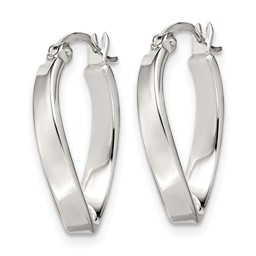 Lovely Rita's Earrings Sterling Silver Oval Hoop Earrings