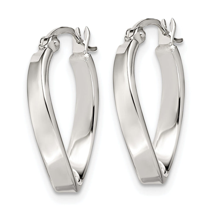 Lovely Rita's Earrings Sterling Silver Oval Hoop Earrings