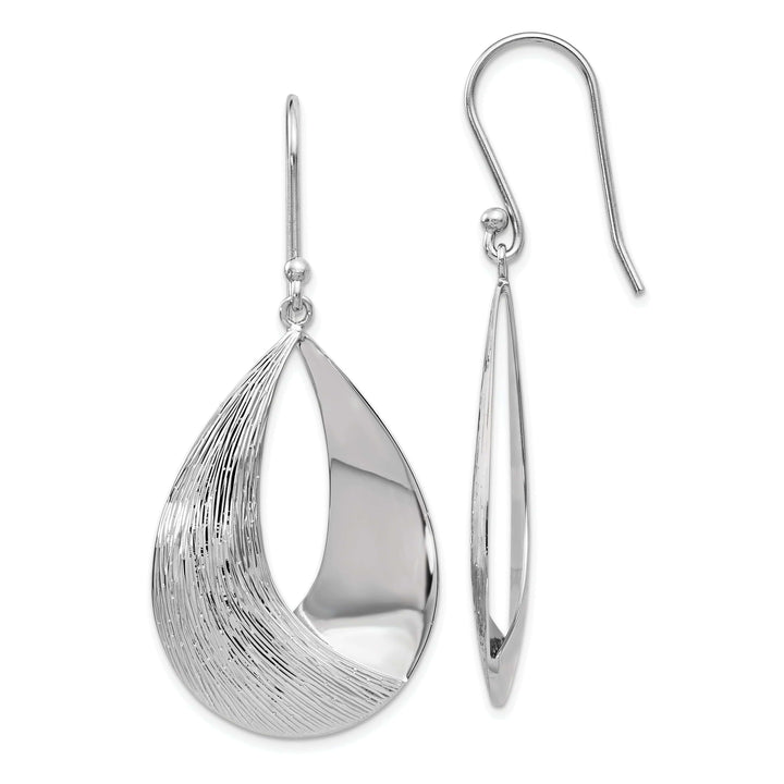 Lovely Rita's Earrings Sterling Silver Polish Textured Dangle Earrings