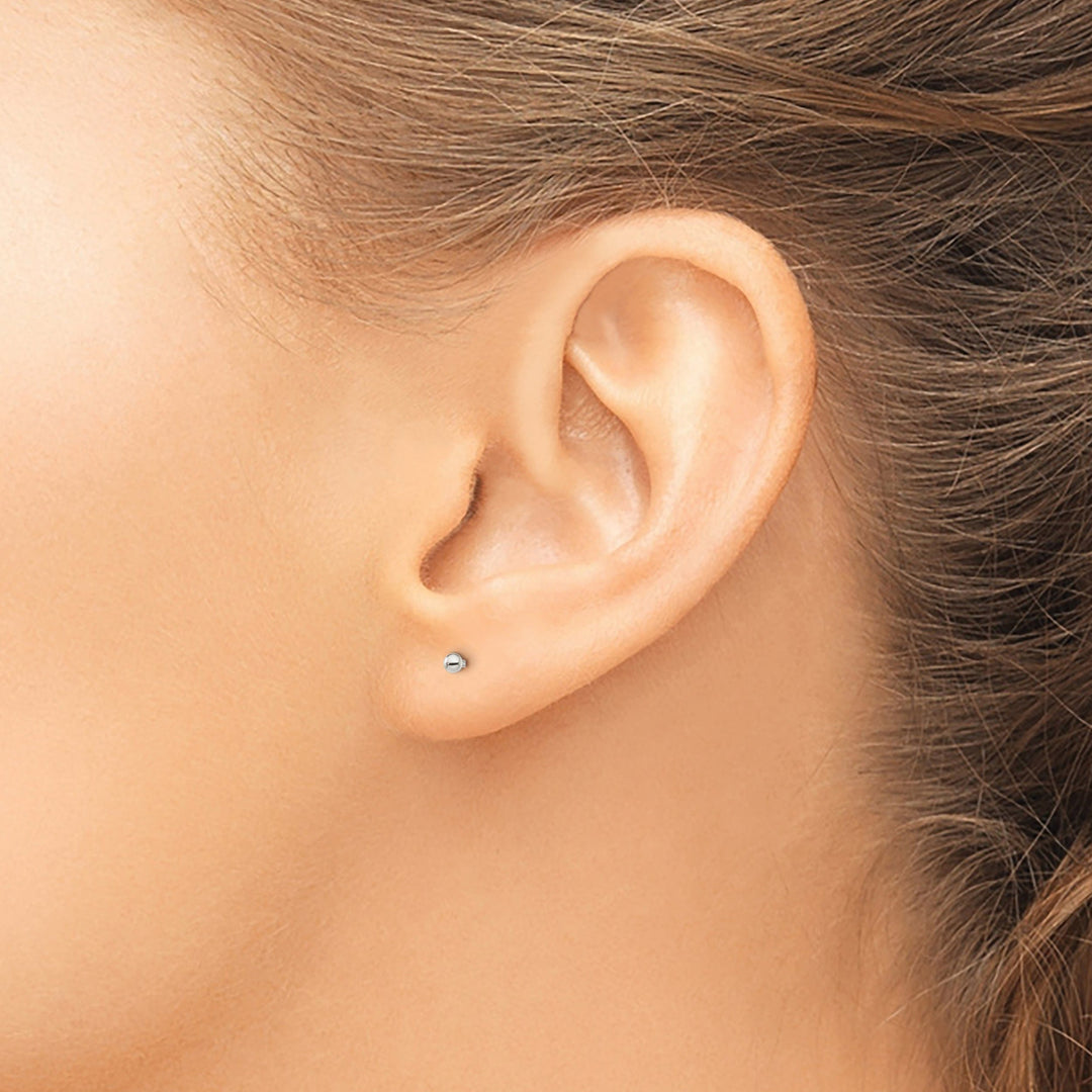 Lovely Rita's Earrings Sterling Silver Polished 2MM Ball Post Earrings