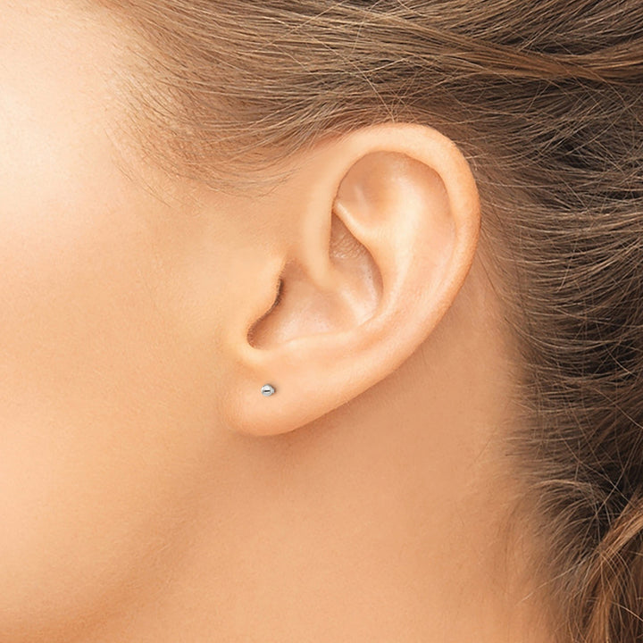 Lovely Rita's Earrings Sterling Silver Polished 2MM Ball Post Earrings