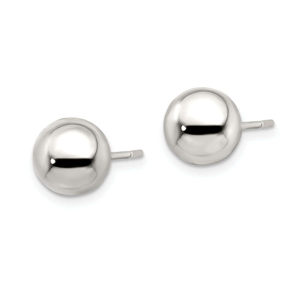 Lovely Rita's Earrings Sterling Silver Polished 9MM Ball Post Earrings