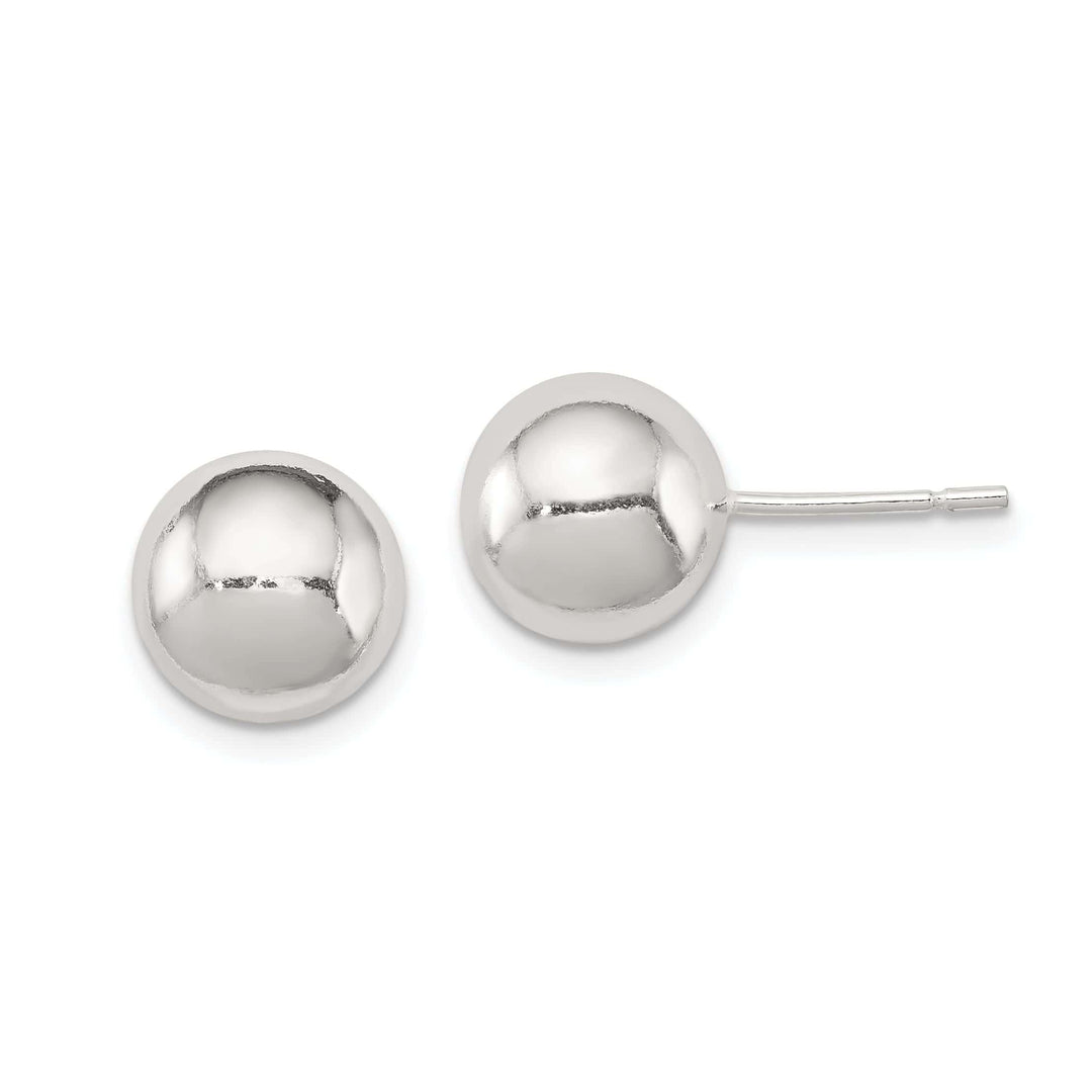 Lovely Rita's Earrings Sterling Silver Polished 9MM Ball Post Earrings