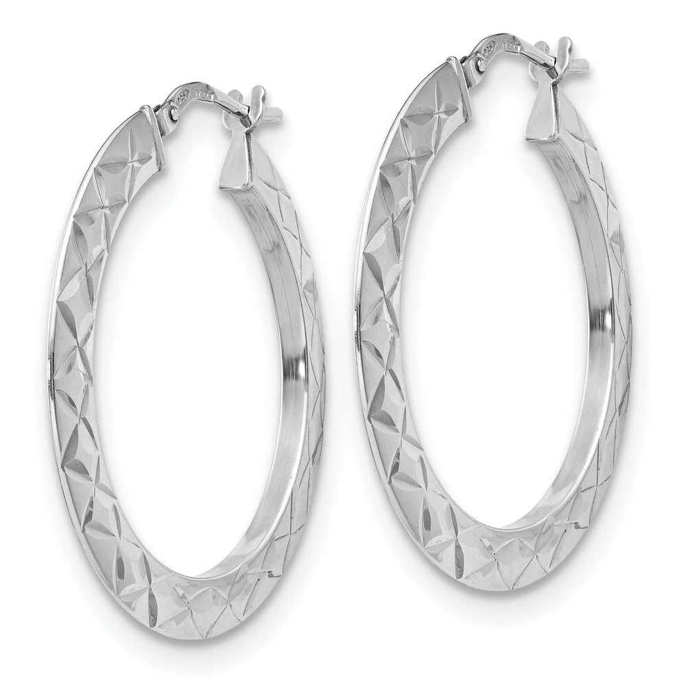 Lovely Rita's Earrings Sterling Silver Polished and D.C Hoop Earrings