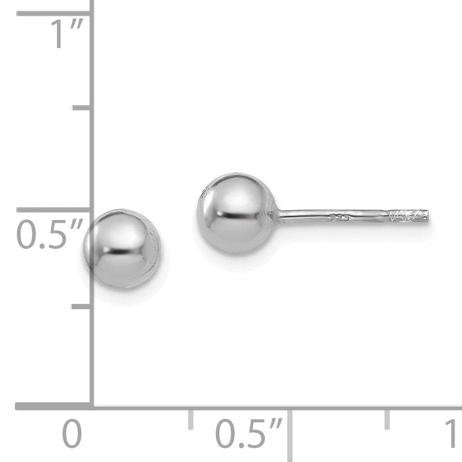Lovely Rita's Earrings Sterling Silver Polished Ball Post Earrings