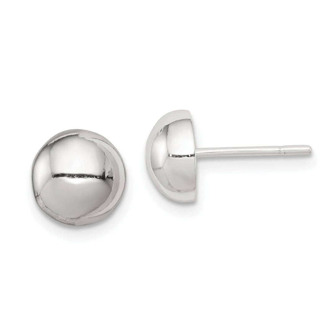 Lovely Rita's Earrings Sterling Silver Polished Button Post Earrings