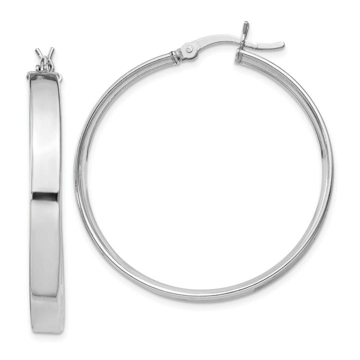 Lovely Rita's Earrings Sterling Silver Polished Finish Hinged Earrings
