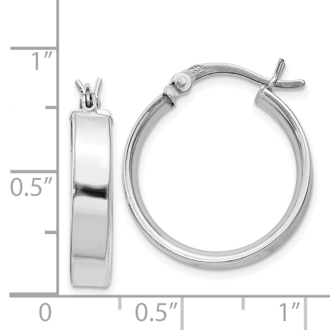 Lovely Rita's Earrings Sterling Silver Polished Finish Hinged Earrings