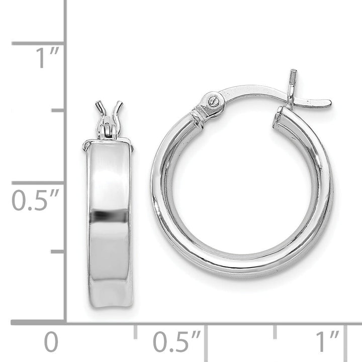 Lovely Rita's Earrings Sterling Silver Polished Finish Hinged Earrings