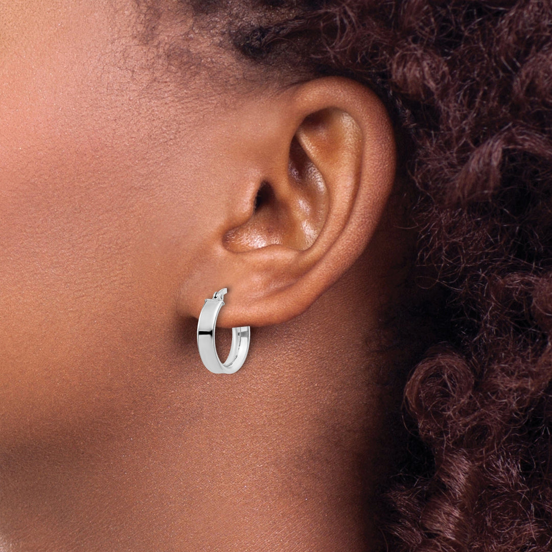 Lovely Rita's Earrings Sterling Silver Polished Finish Hinged Earrings