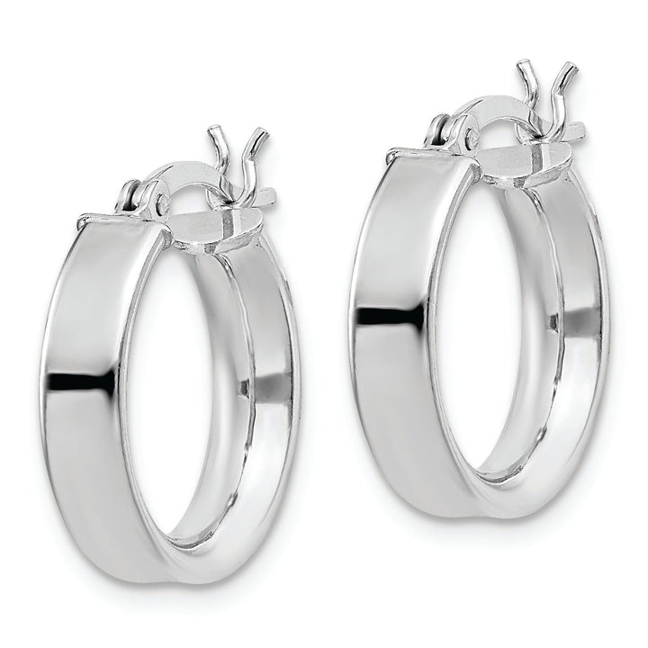 Lovely Rita's Earrings Sterling Silver Polished Finish Hinged Earrings