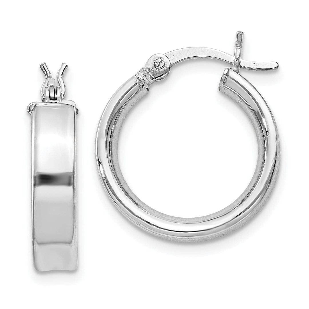 Lovely Rita's Earrings Sterling Silver Polished Finish Hinged Earrings
