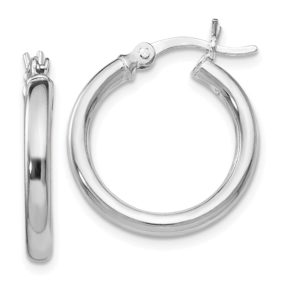 Lovely Rita's Earrings Sterling Silver Polished Hinged Hoop Earrings