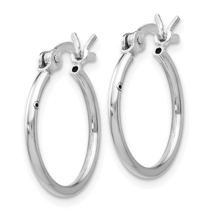 Lovely Rita's Earrings Sterling Silver Polished Hinged Hoop Earrings