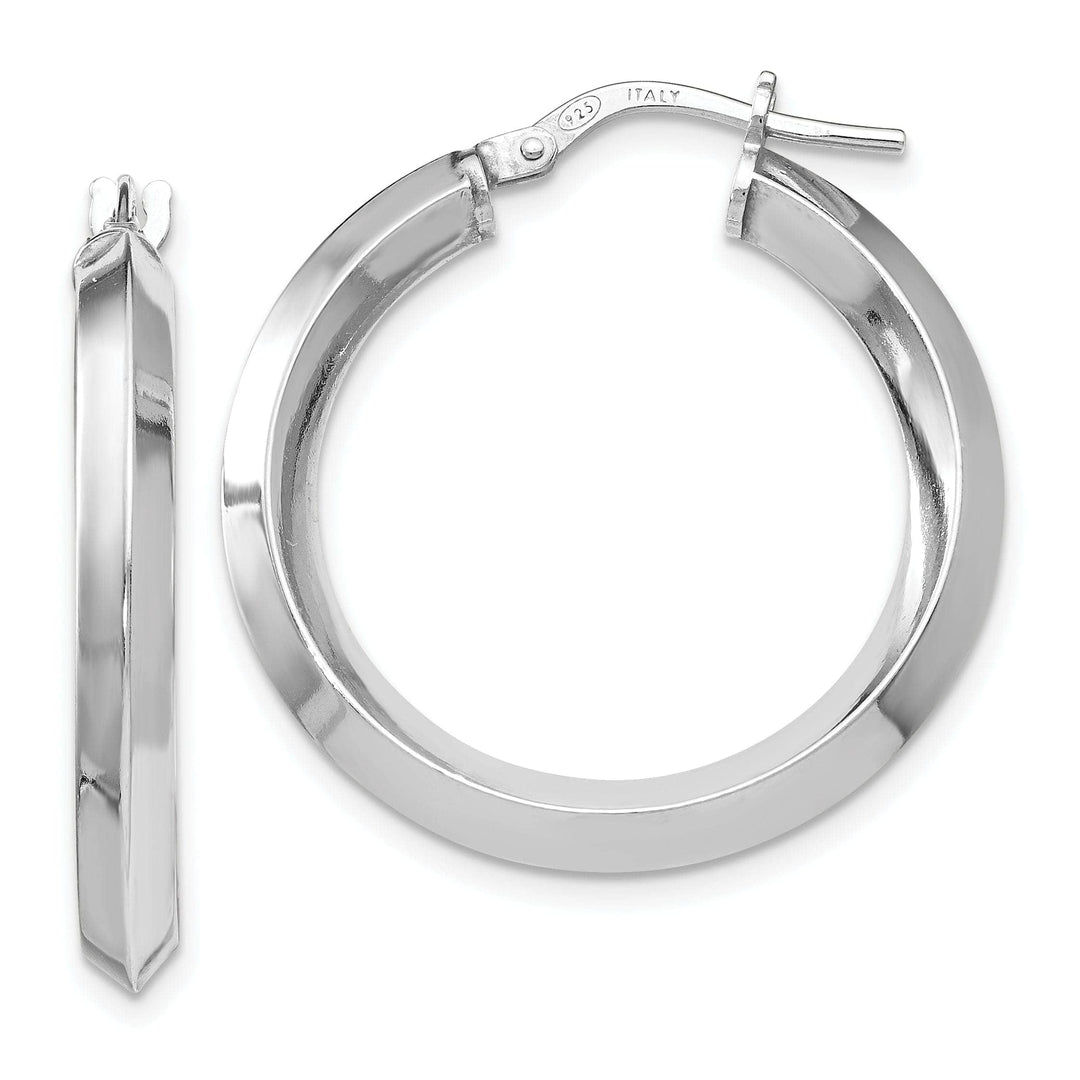 Lovely Rita's Earrings Sterling Silver Polished Hoop Earrings