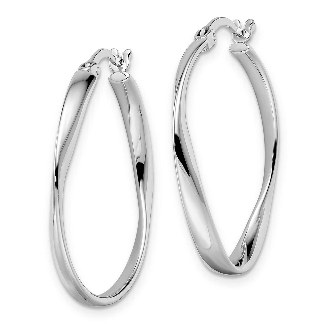 Lovely Rita's Earrings Sterling Silver Polished Hoop Earrings