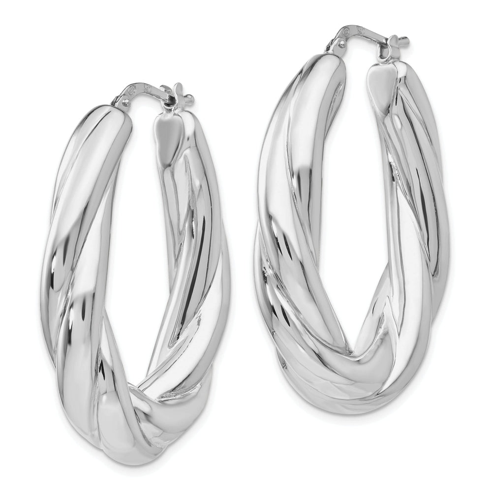 Lovely Rita's Earrings Sterling Silver Polished Hoop Earrings