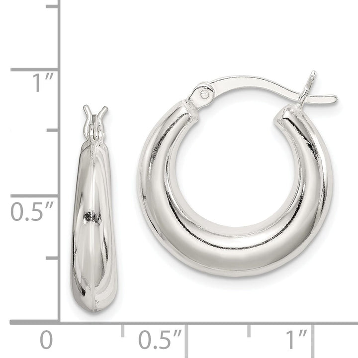 Lovely Rita's Earrings Sterling Silver Polished Hoop Earrings