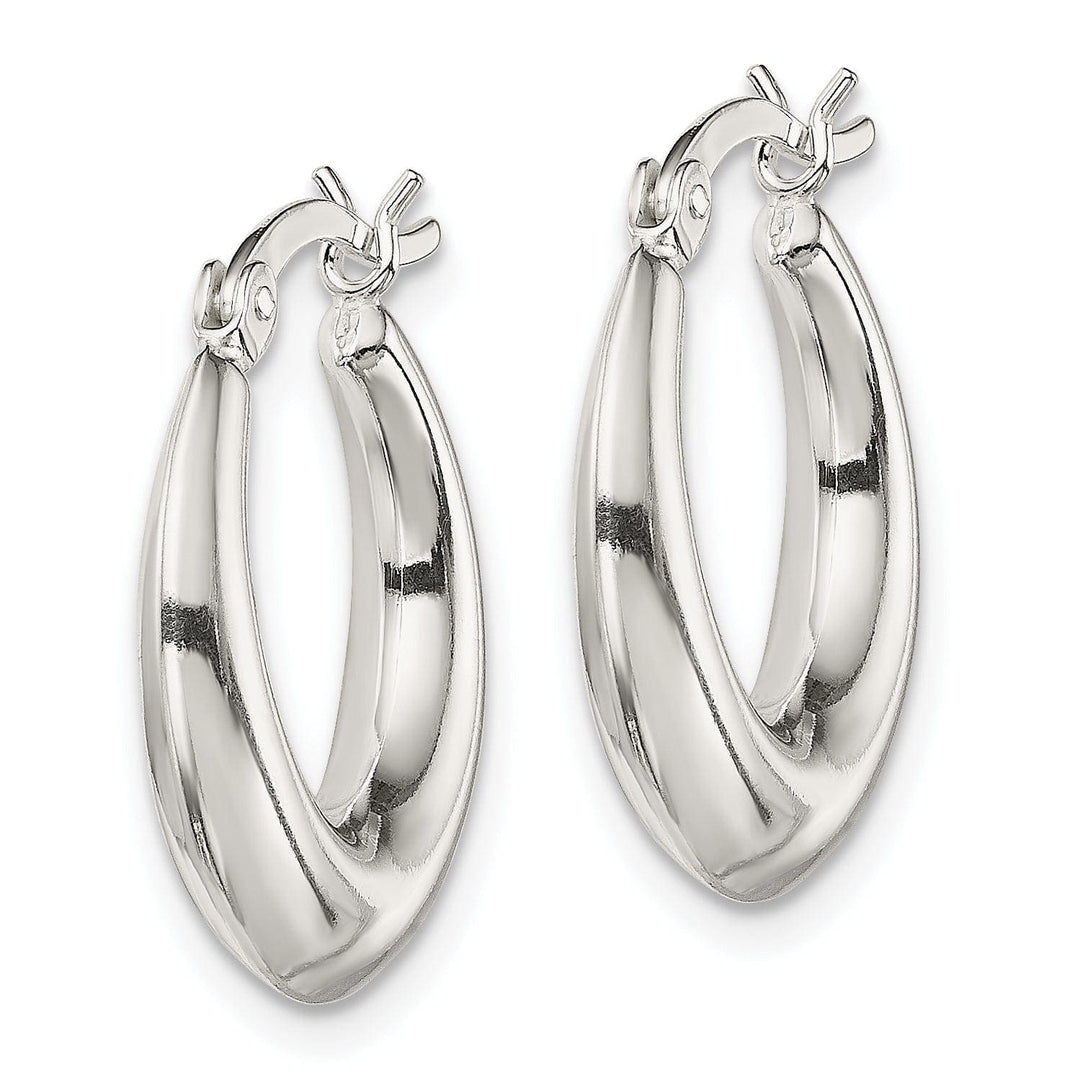 Lovely Rita's Earrings Sterling Silver Polished Hoop Earrings