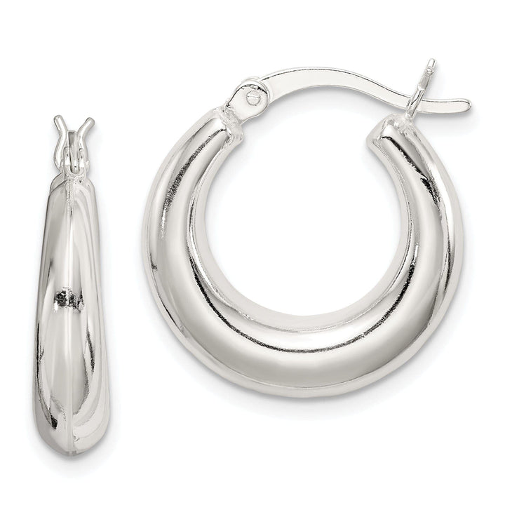 Lovely Rita's Earrings Sterling Silver Polished Hoop Earrings