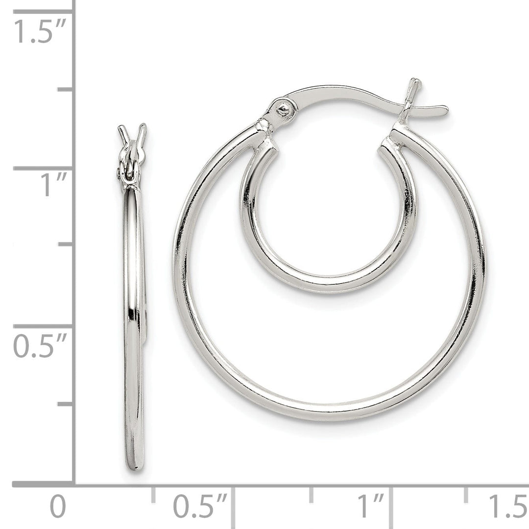 Lovely Rita's Earrings Sterling Silver Polished Hoop Earrings