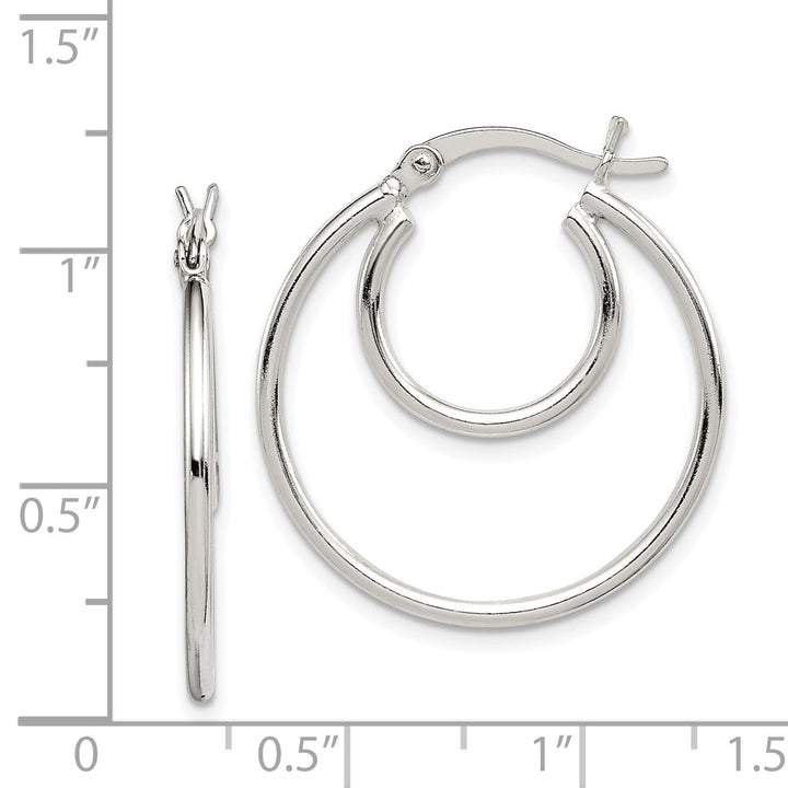 Lovely Rita's Earrings Sterling Silver Polished Hoop Earrings