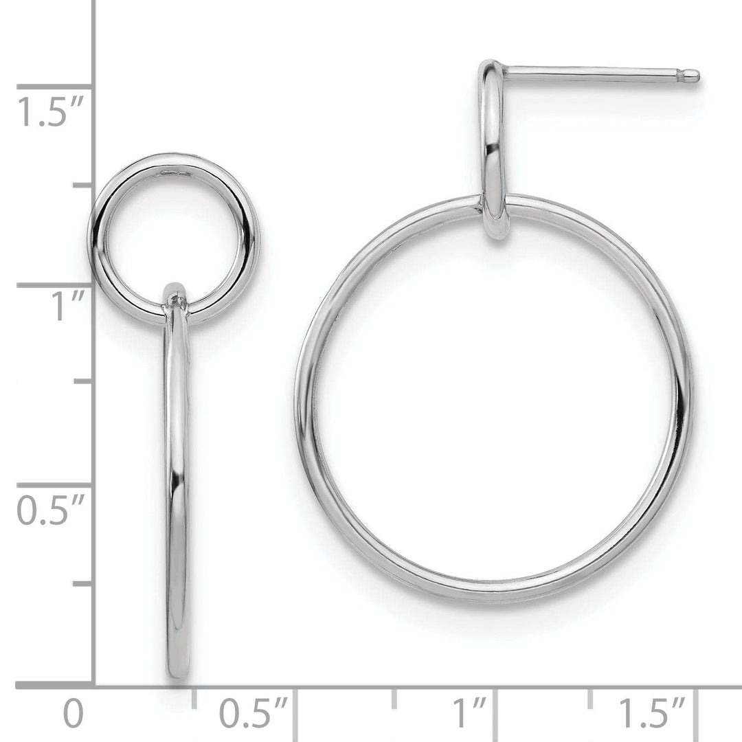 Lovely Rita's Earrings Sterling Silver Polished Post Dangle Earrings