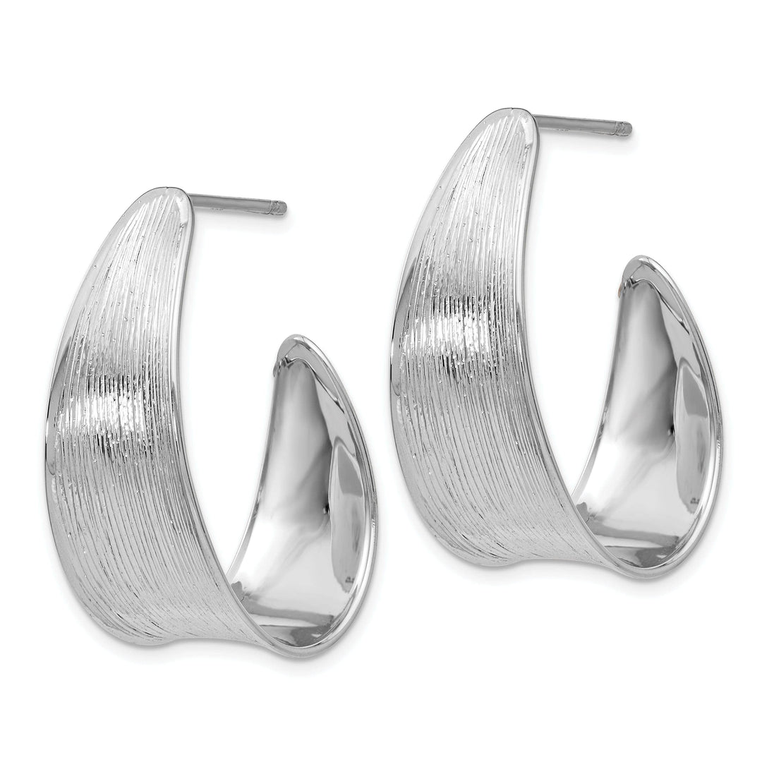 Lovely Rita's Earrings Sterling Silver Polished Textured Earrings