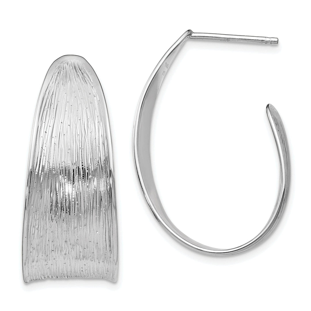 Lovely Rita's Earrings Sterling Silver Polished Textured Earrings