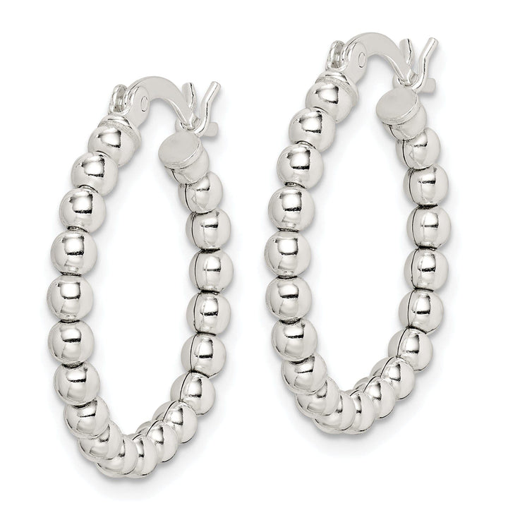 Lovely Rita's Earrings Sterling Silver Polished Twisted Hoop Earrings