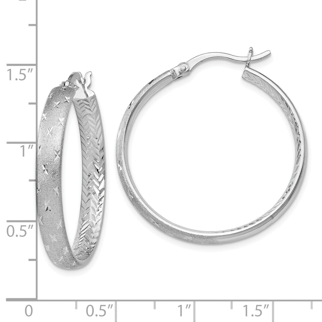 Lovely Rita's Earrings Sterling Silver Rhodium In Out D.C Earrings