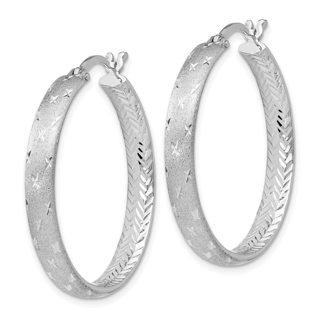 Lovely Rita's Earrings Sterling Silver Rhodium In Out D.C Earrings