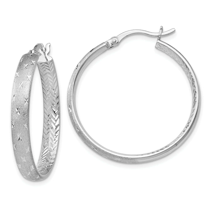 Lovely Rita's Earrings Sterling Silver Rhodium In Out D.C Earrings
