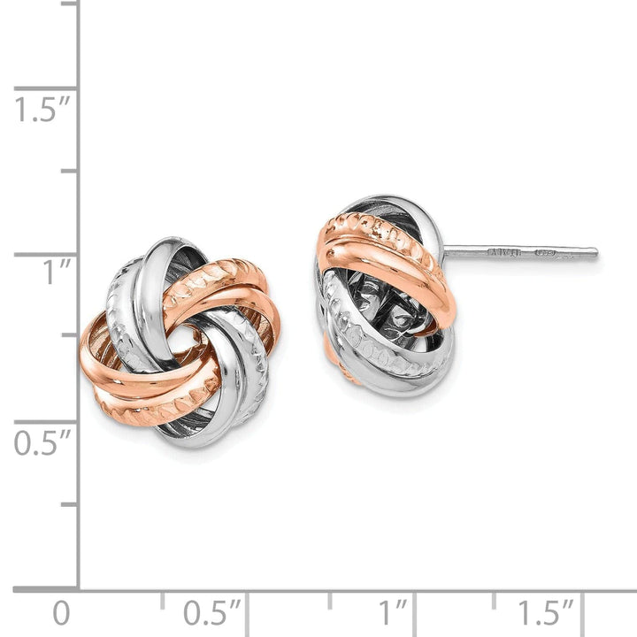 Lovely Rita's Earrings Sterling Silver Rose Gold Post Earrings