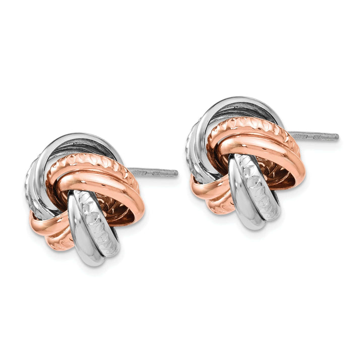 Lovely Rita's Earrings Sterling Silver Rose Gold Post Earrings