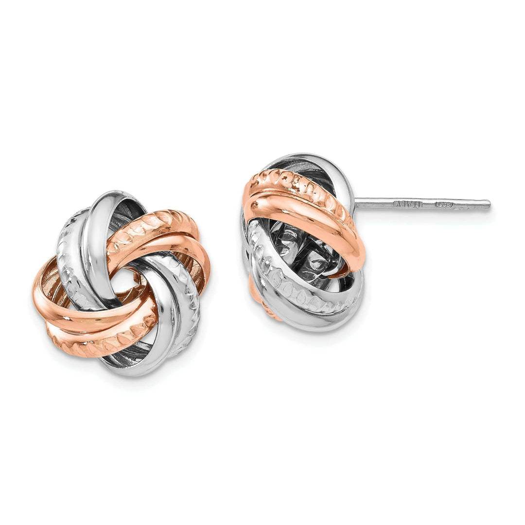 Lovely Rita's Earrings Sterling Silver Rose Gold Post Earrings