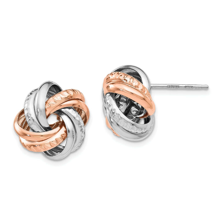 Lovely Rita's Earrings Sterling Silver Rose Gold Post Earrings