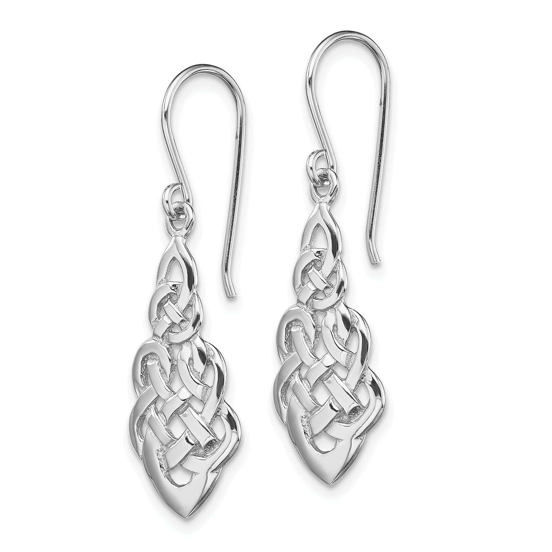 Lovely Rita's Earrings Sterling Silver Round Celtic Dangle Earrings