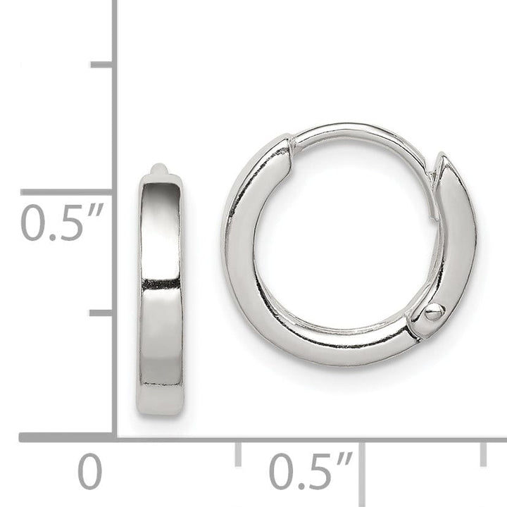 Lovely Rita's Earrings Sterling Silver Round Hoop Earrings