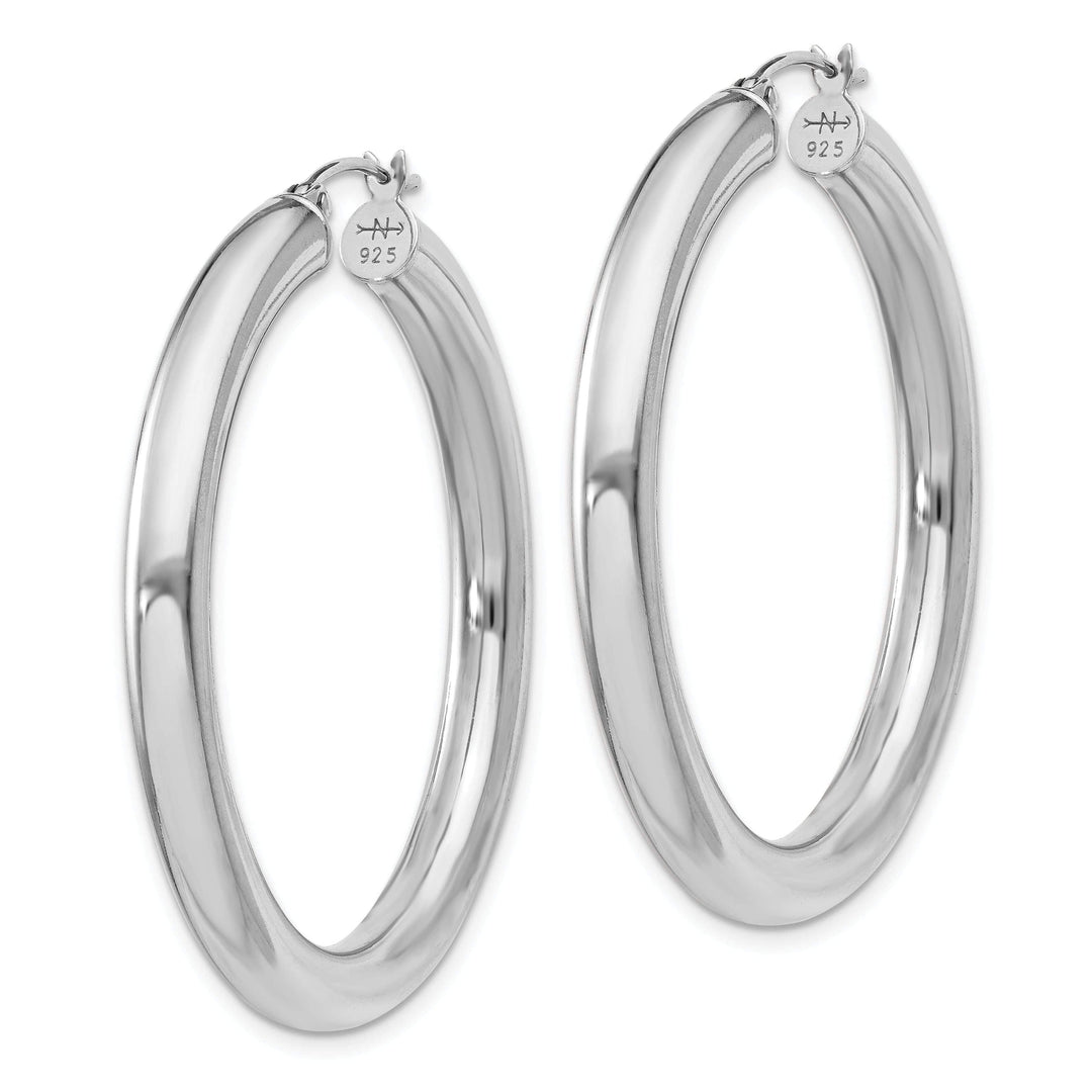 Lovely Rita's Earrings Sterling Silver Round Hoop Hinged Earrings