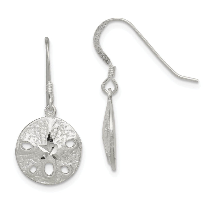 Lovely Rita's Earrings Sterling Silver Sand Dollar Dangle Earrings
