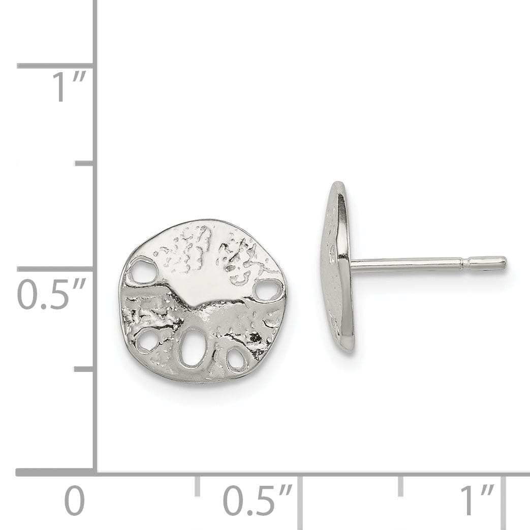 Lovely Rita's Earrings Sterling Silver Sand dollar Mini Earrings