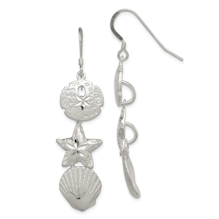 Lovely Rita's Earrings Sterling Silver Sea Life Danlge Earrings