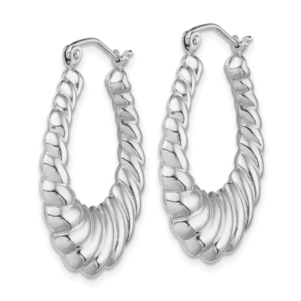 Lovely Rita's Earrings Sterling Silver Shrimp Hoop Earrings