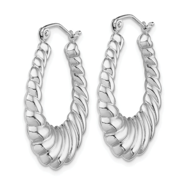 Lovely Rita's Earrings Sterling Silver Shrimp Hoop Earrings