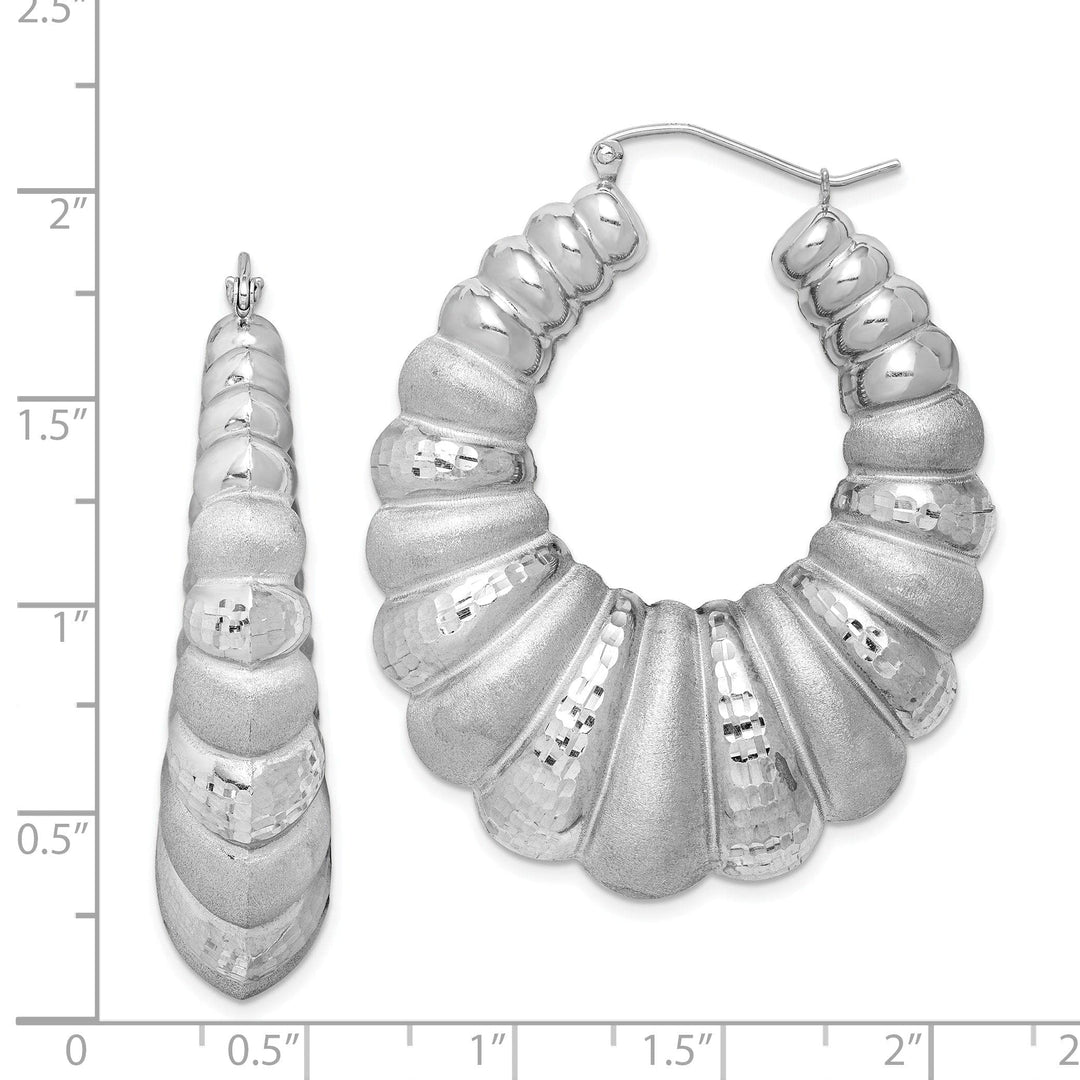 Lovely Rita's Earrings Sterling Silver Shrimp Hoop Earrings