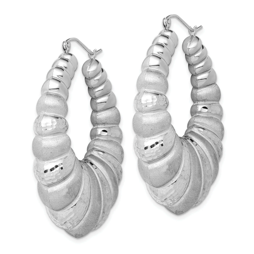 Lovely Rita's Earrings Sterling Silver Shrimp Hoop Earrings