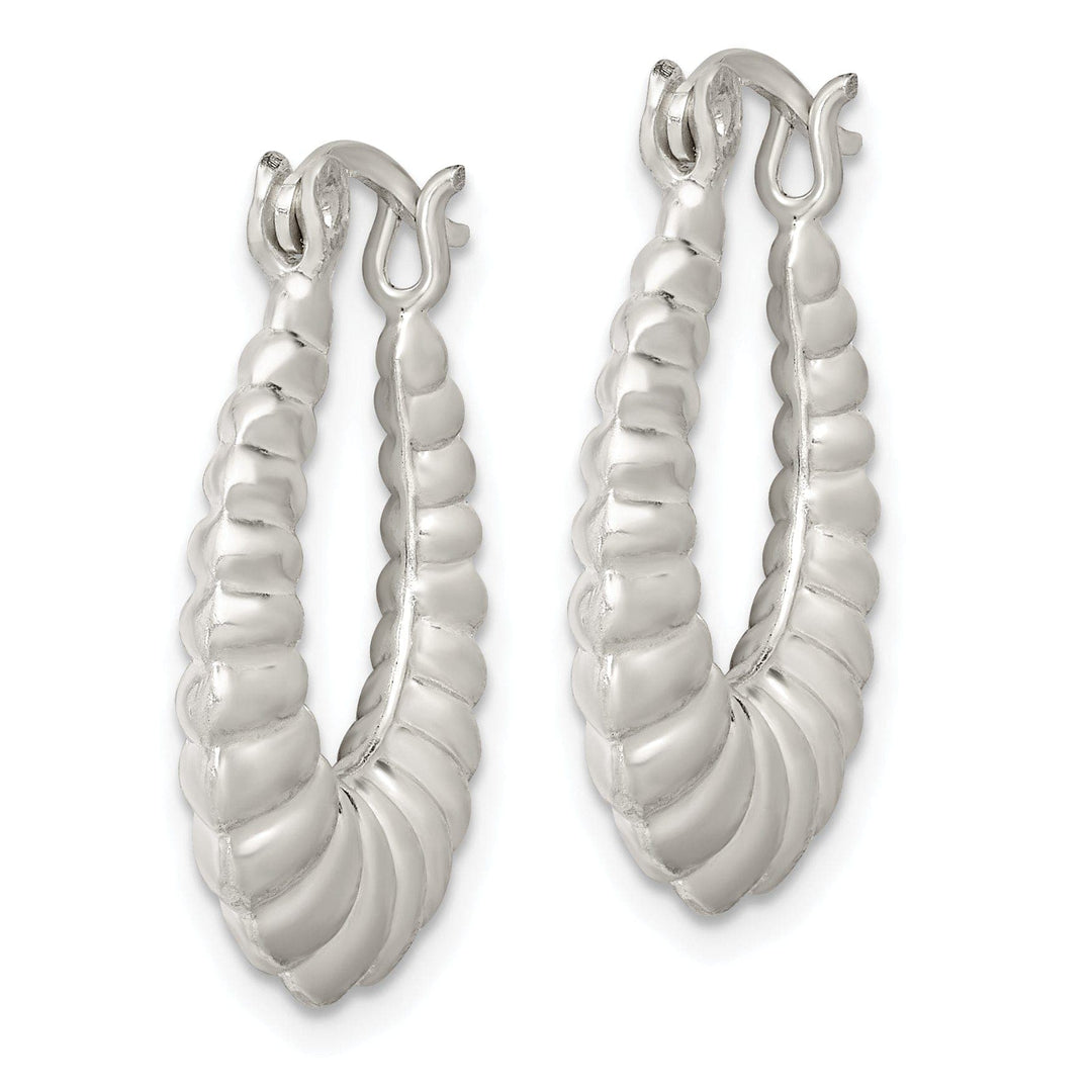 Lovely Rita's Earrings Sterling Silver Shrimp Hoop Earrings